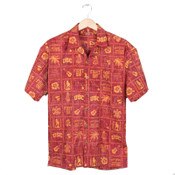 USC Trojans Men's Team Trojan Cardinal Hula Guitar Hawaiian Shirt